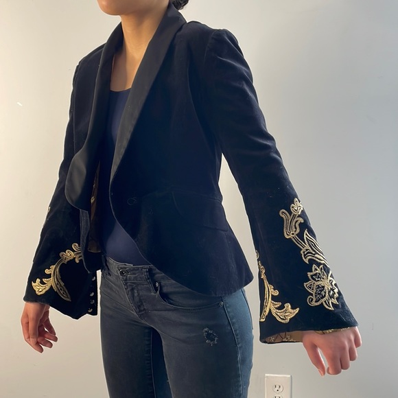 Roberto Rodriguez Black Velvet Jacket - Picture 2 of 9